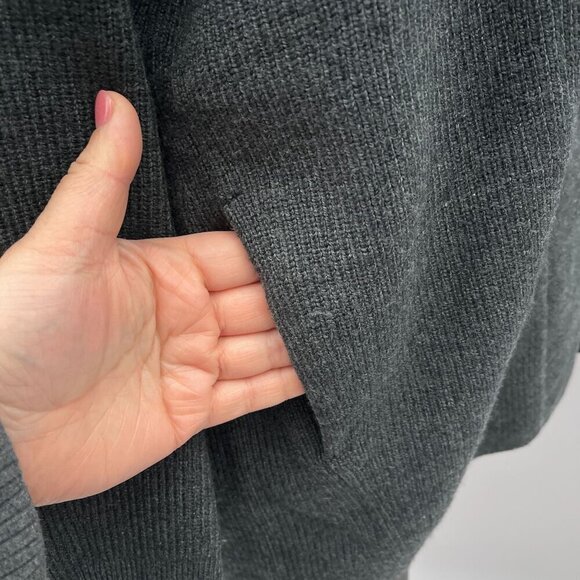 Lululemon Knit Cozy Open Front Long Sleeve Cardigan Pockets Wool Blend Women 4 - Picture 6 of 13